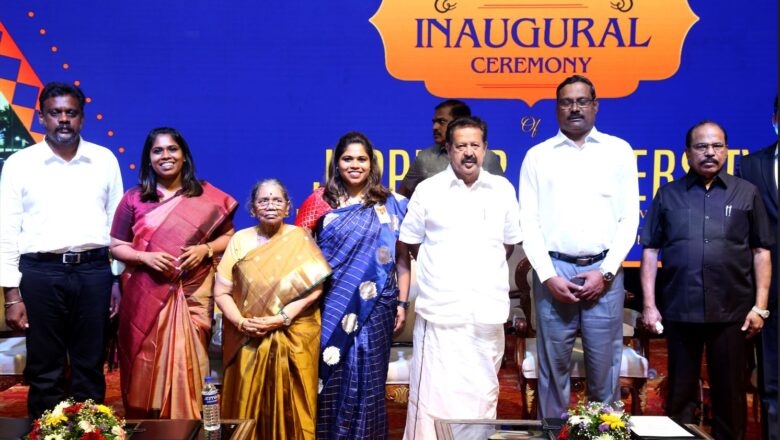 Bilingual policy will be followed in Tamil Nadu speech by Higher Education Minister Ponmudi at Jeppiaar University inaugural ceremony